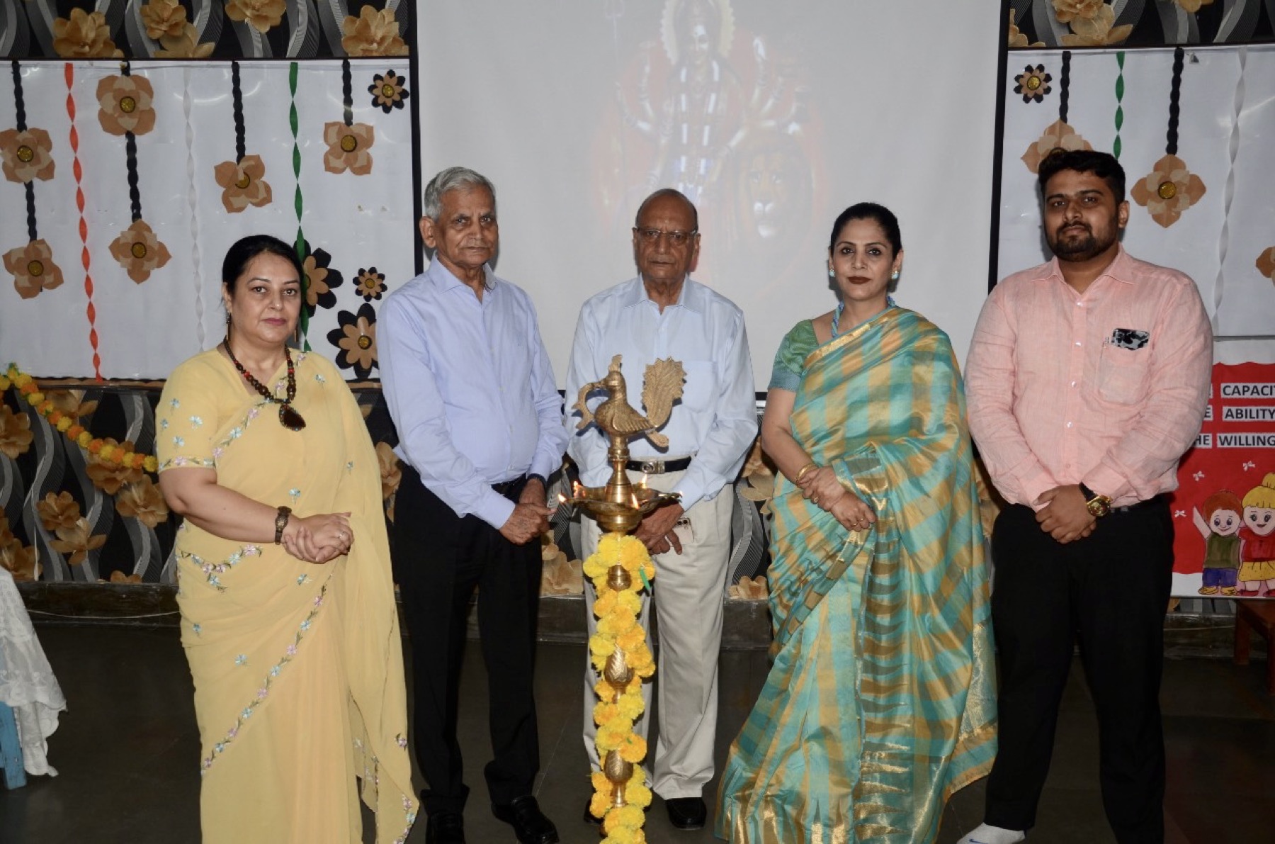 Dr. Chetna Sabharwal at an institutional lamp-lighting ceremony