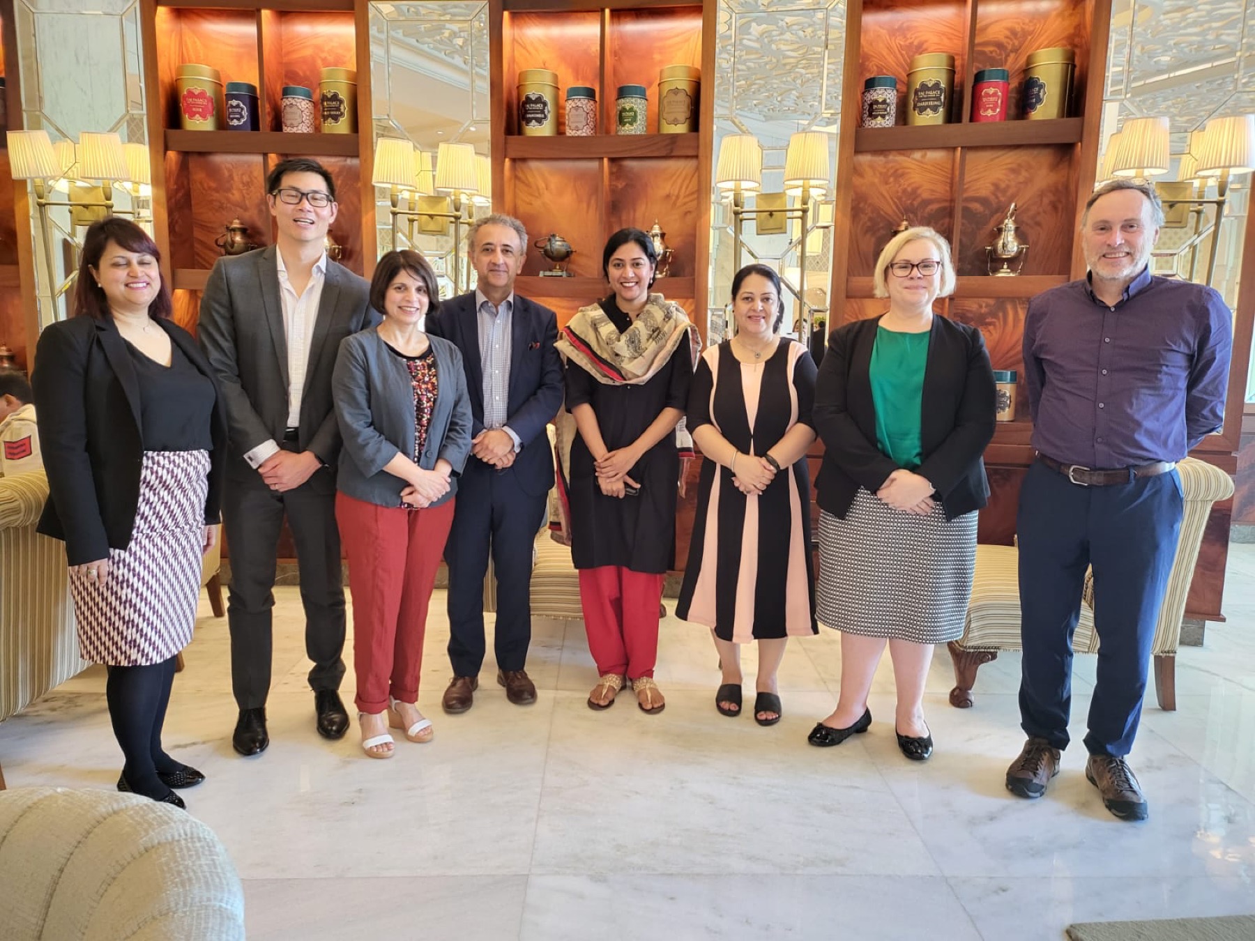 Dr. Chetna Sabharwal with global education collaborators