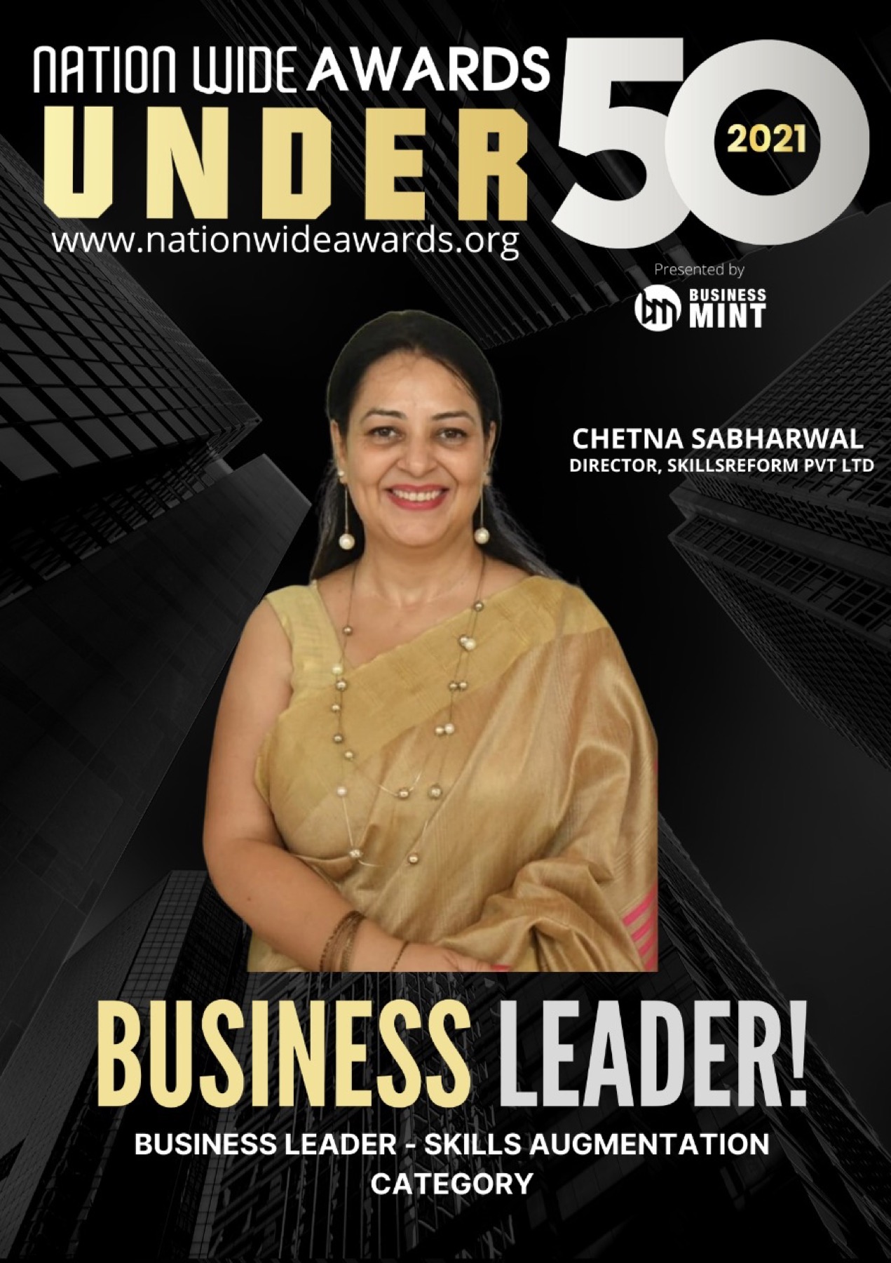 Business Leader award feature for Chetna Sabharwal