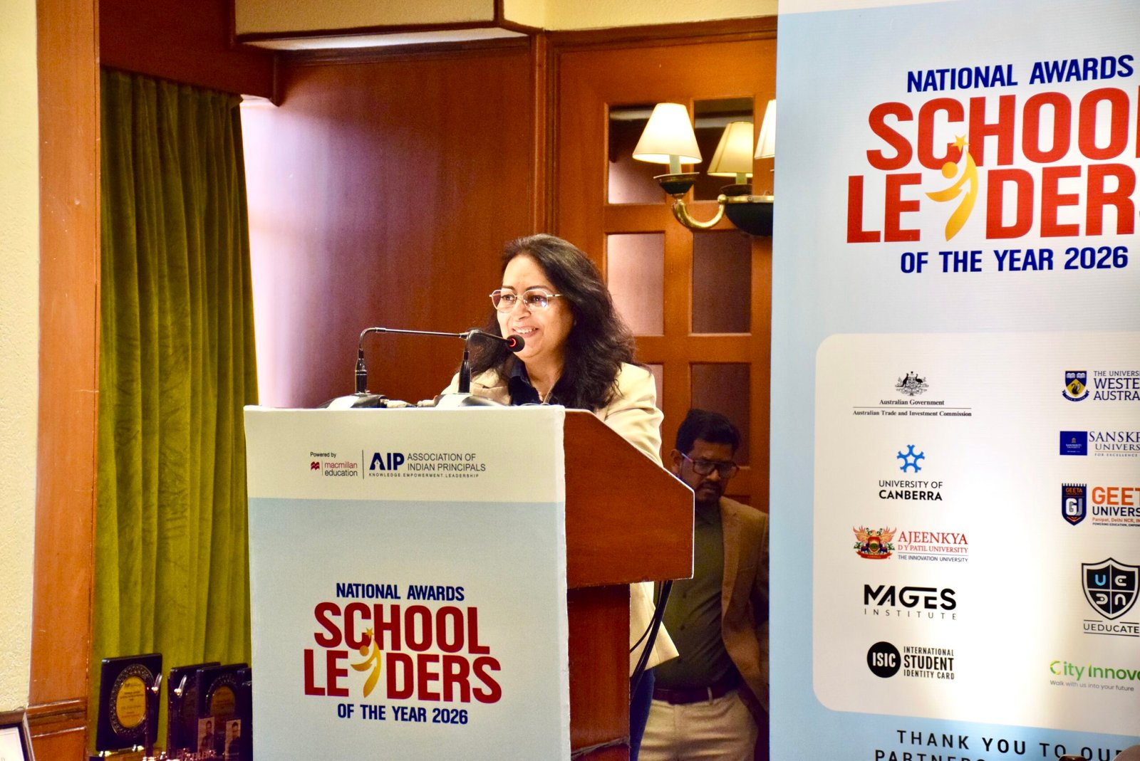 Dr. Chetna Sabharwal addressing the 2026 School Leaders gathering